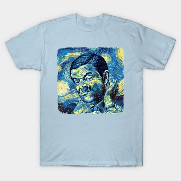 Mr Bean Van Gogh Style T-Shirt by todos